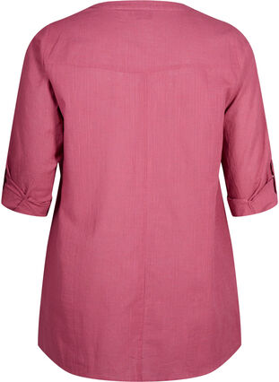 Zizzifashion Cotton tunic with 3/4 sleeves, Malaga, Packshot image number 1