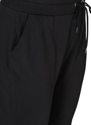 Zizzifashion Loose tracksuit trousers with pockets, Black, Packshot image number 2