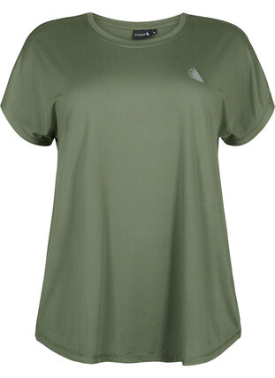 Zizzifashion Short-sleeved training t-shirt, Thyme, Packshot image number 0