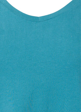 Zizzifashion Basic plain cotton t-shirt, Brittany Blue, Packshot image number 2