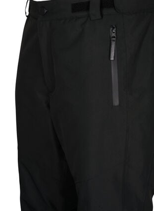 Zizzifashion Ski trousers with pockets and adjustable waist, Black, Packshot image number 2