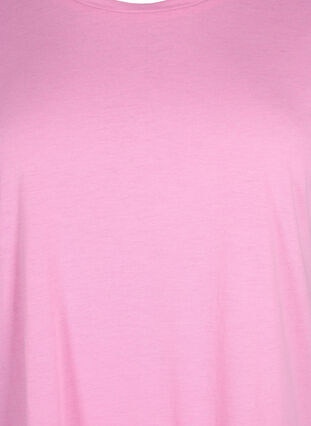 Zizzifashion Short sleeved cotton blend t-shirt, Rosebloom, Packshot image number 2