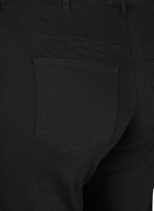 Zizzifashion High-waisted Gemma jeans with straight fit, Black, Packshot image number 3