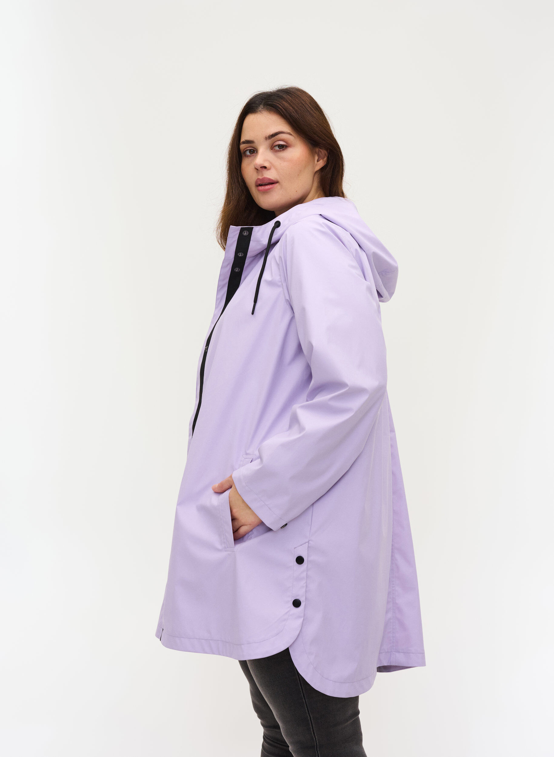 Lilac sale rain coat