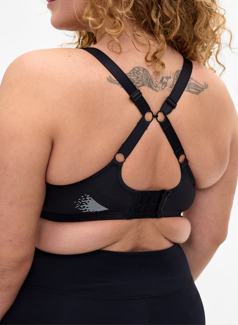 Zuwimk Sports Bras For Women,Women's Signature Lace Unlined Underwire Bra  Black,100G 