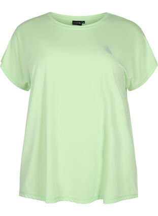 Zizzifashion Short sleeved workout t-shirt, Paradise Green, Packshot image number 0