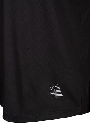 Zizzifashion Polo T-shirt with v-neck, Black, Packshot image number 3