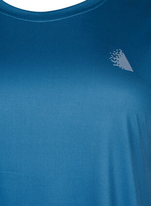 Zizzifashion Short sleeved workout t-shirt, Blue Wing Teal, Packshot image number 2