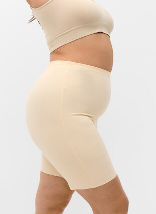 Zizzifashion Light shapewear shorts with high-rise waist, Nude, Model image number 2