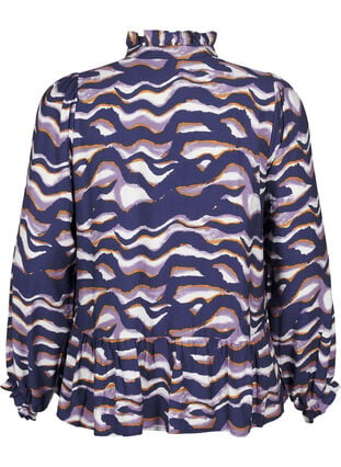 Zizzifashion Blouse with print and an A-line shape, Naval Academy, Packshot image number 1