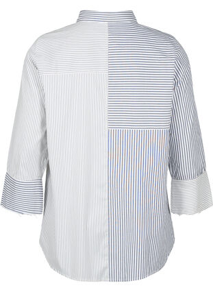 Zizzifashion Long-sleeved shirt with stripes, Lava Smoke Stripe, Packshot image number 1