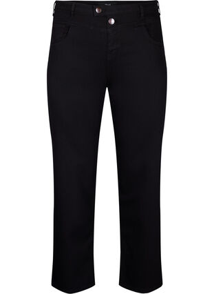 Zizzifashion Regular fit Gemma jeans with a high waist, Black, Packshot image number 0