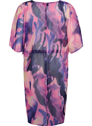 Zizzifashion Beach kimono with print, Purple Swirl, Packshot image number 1