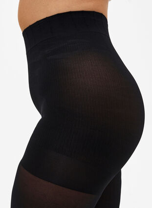 Zizzifashion Tights in 100 denier with push-up effect, Black, Model image number 2