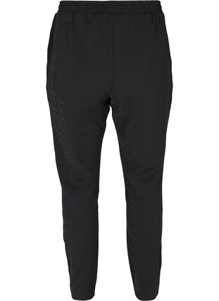 Zizzifashion Sparkly trousers, Black, Packshot image number 1