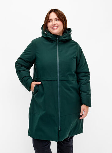 Zizzifashion Winter jacket with adjustable waist, Scarab, Model image number 0