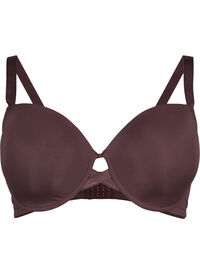 Moulded bra with cross detail