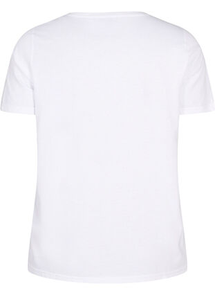 Zizzifashion FLASH - T-shirt with motif, Bright White, Packshot image number 1