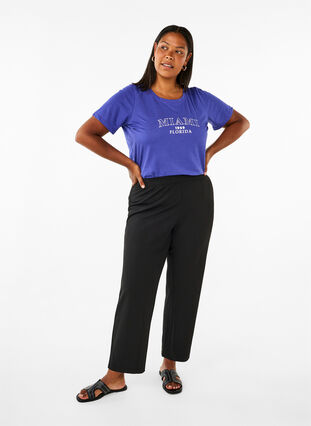 Zizzifashion FLASH - T-shirt with motif, Royal Blue Miami, Model image number 2