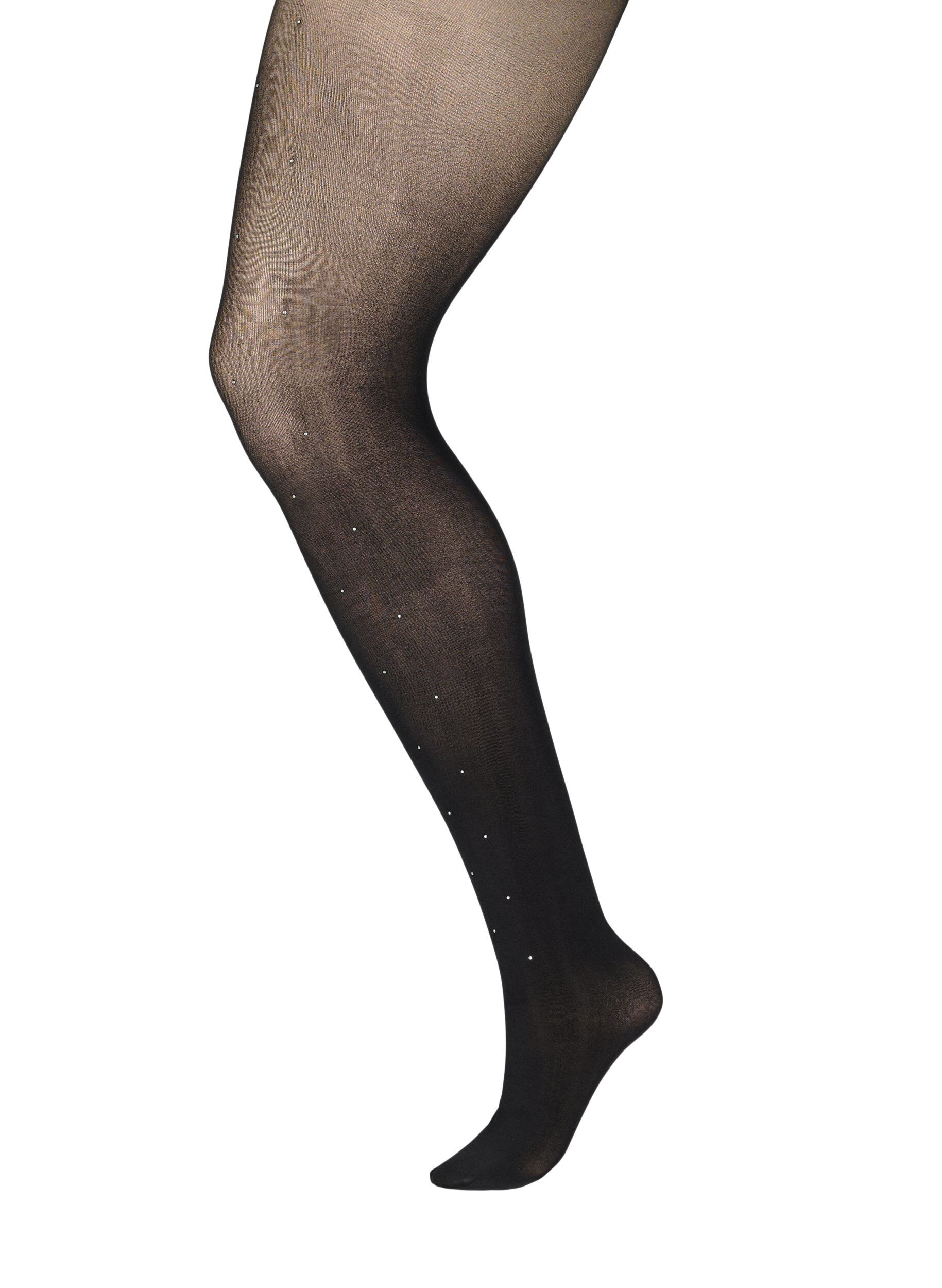 Plus Size Extra Wide Net Fishnet Tights with Rhinestones (Black) – Simply  Joshimo