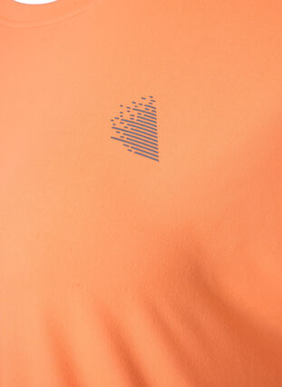 Zizzifashion Short sleeved workout t-shirt, Neon Orange, Packshot image number 2