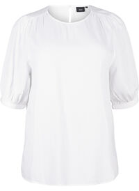 Viscose blouse with 1/2 sleeves