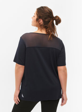 Zizzifashion Short-sleeved training t-shirt with mesh, Night Sky, Model image number 1