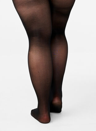 Zizzifashion Run-resistant 50 denier tights, Black, Model image number 1