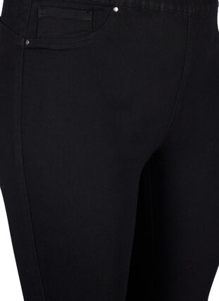 Zizzifashion Denim knickers with elastic waistband, Black, Packshot image number 2