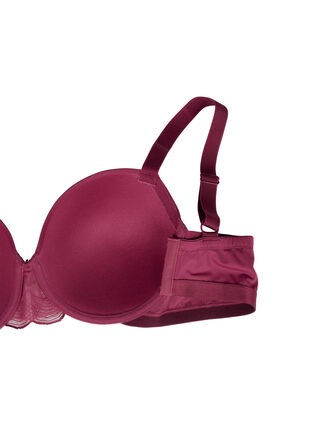 Zizzifashion Moulded bra with mesh, Rhododendron, Packshot image number 3