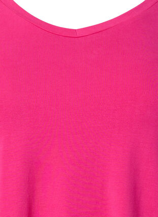 Zizzifashion Basic plain cotton t-shirt, Beetroot Purple, Packshot image number 2