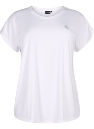 Zizzifashion Short sleeved workout t-shirt, Bright White, Packshot image number 0