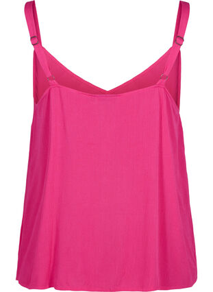Zizzifashion Viscose top with narrow straps, Raspberry Sorbet, Packshot image number 1