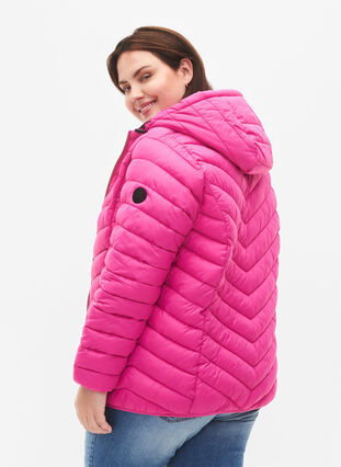 Zizzifashion Lightweight jacket with hood, Rose Violet, Model image number 1