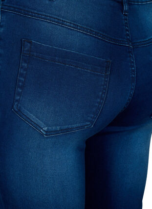Zizzifashion Super slim Amy jeans with high waist, Blue Denim, Packshot image number 3