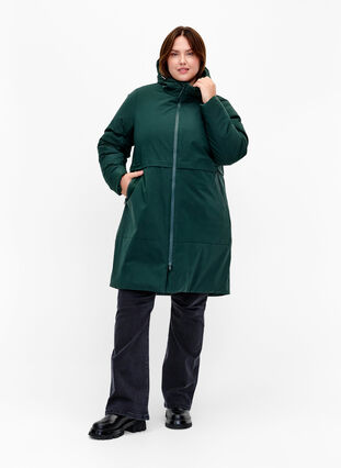 Zizzifashion Winter jacket with adjustable waist, Scarab, Model image number 2