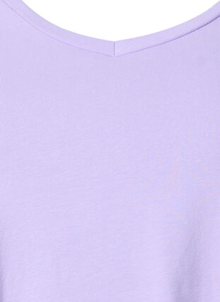 Zizzifashion Basic plain cotton t-shirt, Lavender, Packshot image number 2