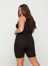 Plain-coloured basic bike shorts, Black, Model