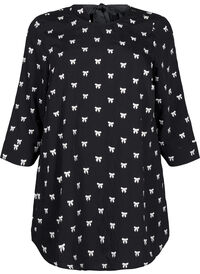 Tunic with bows and 3/4 sleeves