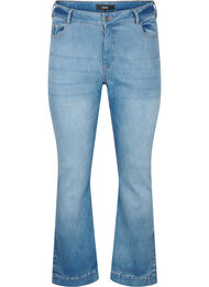 Bootcut jeans with slit, Blue Denim, Packshot