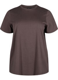 Basic cotton T-shirt with round neck