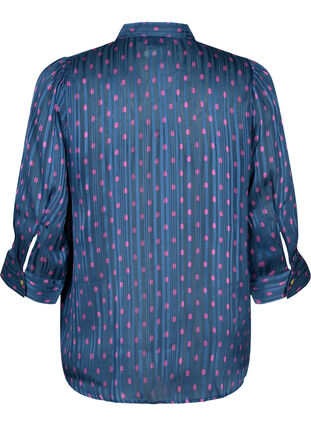 Zizzifashion Polka dot shirt (GRS), Vintage Indigo Dot, Packshot image number 1