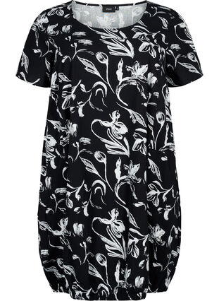 Zizzifashion Short-sleeved, printed cotton dress, , Packshot image number 0