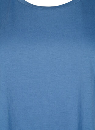 Zizzifashion Short sleeve cotton blend T-shirt, Moonlight Blue, Packshot image number 2