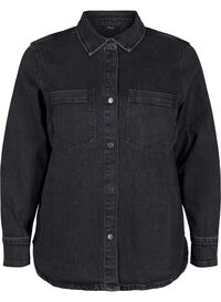 Denim shirt with buttons and chest pockets