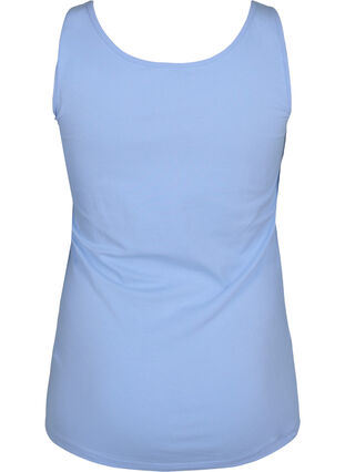 Zizzifashion Solid color basic top in cotton, Serenity, Packshot image number 1
