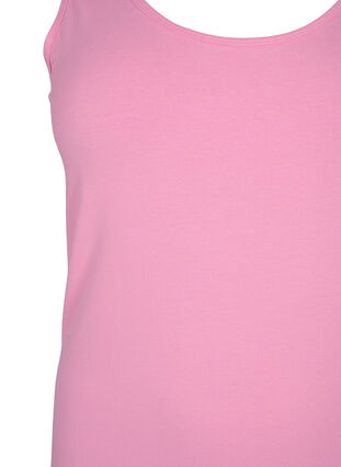 Zizzifashion Solid color basic top in cotton, Rosebloom, Packshot image number 2