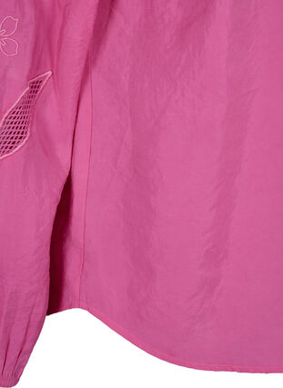 Zizzifashion Blouse with TENCEL™ Modal with embroidery details, Phlox Pink, Packshot image number 4