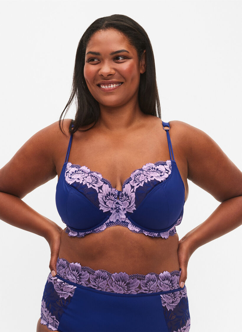 SobeiKre Women Plus Size Lace Underwire Bra Full Coverage Push Up Bralet  with Straps Everyday Wear Tank Top Underarm, C50-blue, 36 : :  Clothing, Shoes & Accessories