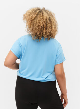Zizzifashion Short sleeved workout t-shirt, Alaskan Blue, Model image number 1